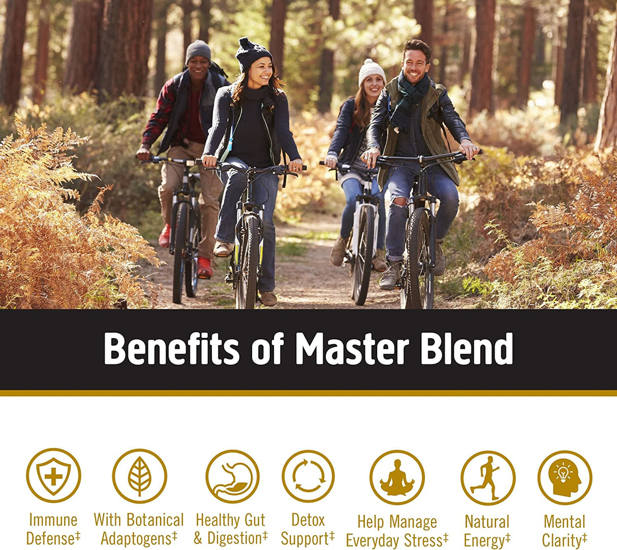 Om Mushroom Superfood: Master Blend Mushroom Capsules (80 Count) - Cozy Farm