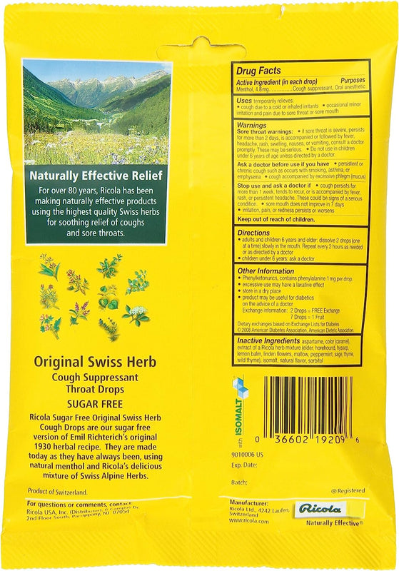Ricola Sugar-Free Swiss Herb Cough Drops, 152 Lozenges - Cozy Farm 