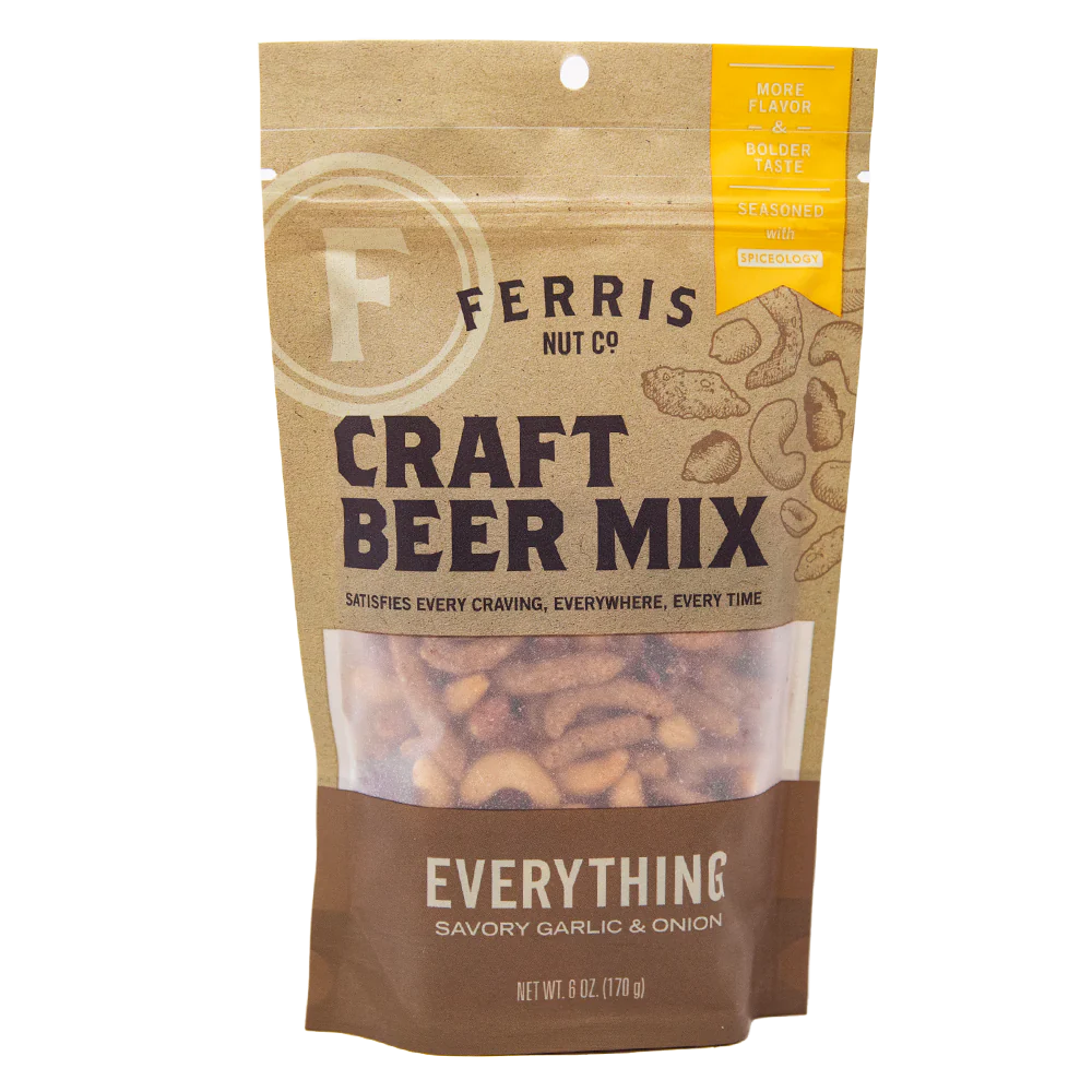 Ferris Nut Co. - Craft Beer Nut Mix, 4 oz (12 Pack) - Snack Variety Pack