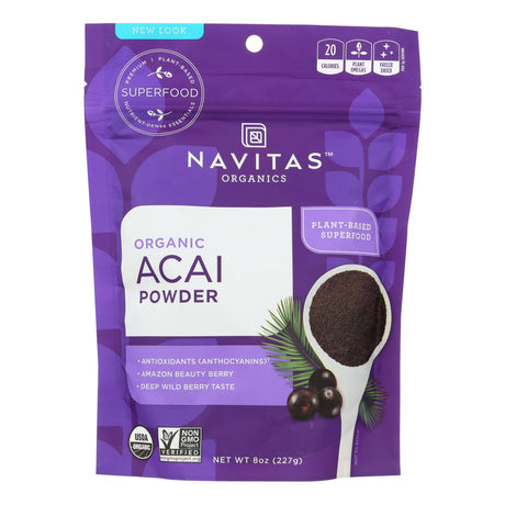 Navitas Naturals Organic Freeze-dried Acai Powder, 8 Oz Pack - Cozy Farm 