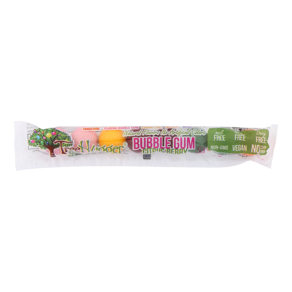 Tree Hugger Gumballs - Citrus Berry - 8-Count Tubes - 1.6 oz. - Case of 12 - Cozy Farm