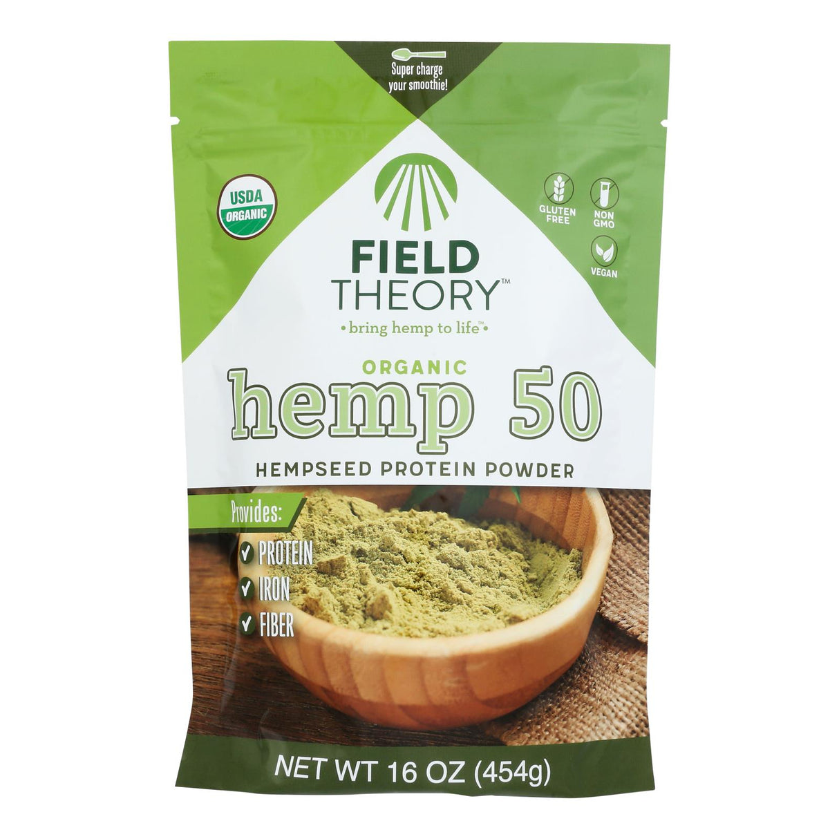 Field Theory Hemp Protein Powder (16 Oz, Pack of 4) - Cozy Farm