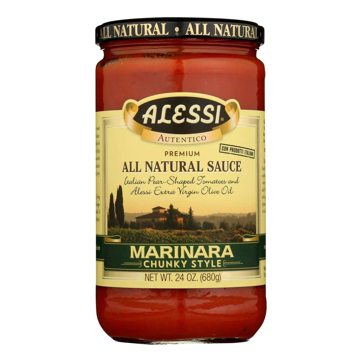 Alessi All-Natural Marinara Sauce, Award-Winning Flavor (Pack of 6 - 24 Oz Jars) - Cozy Farm