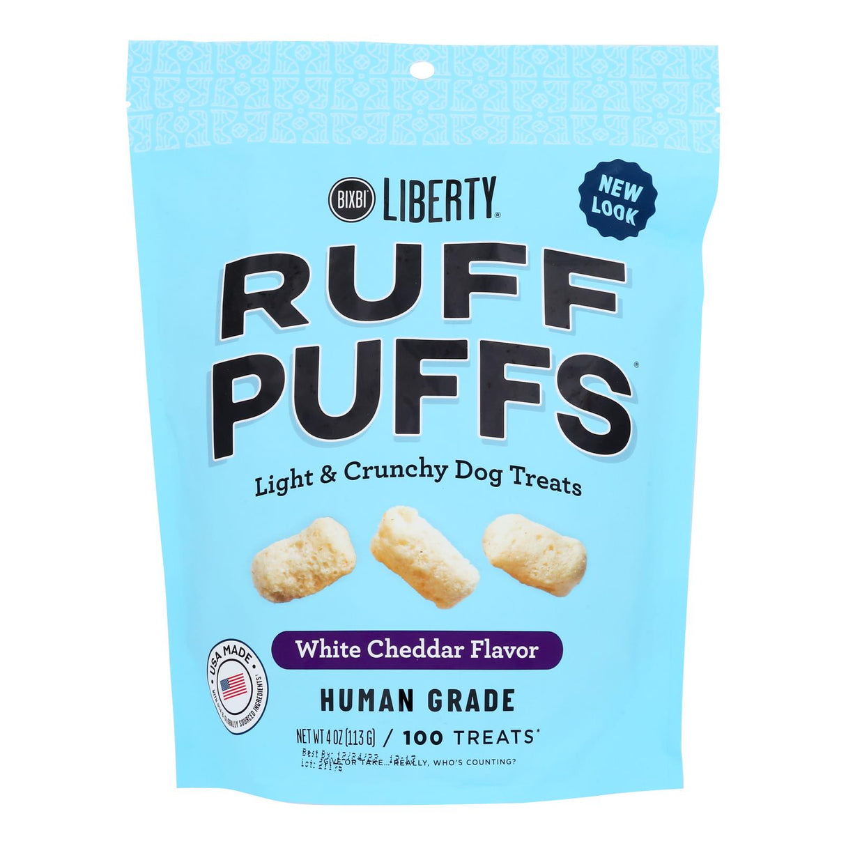 Bixbi Ruff Puffs White Cheddar (32 Oz) - Cozy Farm