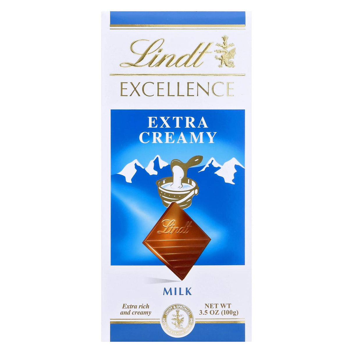 Lindt Bar Milk Chocolate Excellence X-Creamy (Pack of 12 - 3.5 Oz) - Cozy Farm