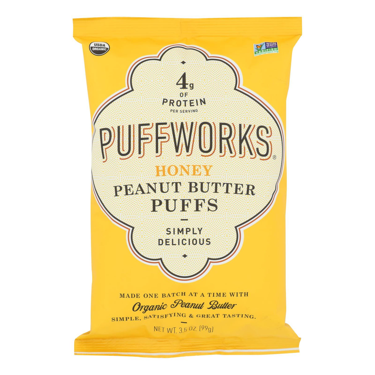 Puffworks Honey Peanut Butter Gluten-Free (8 Pack of 3.5 Oz) - Cozy Farm