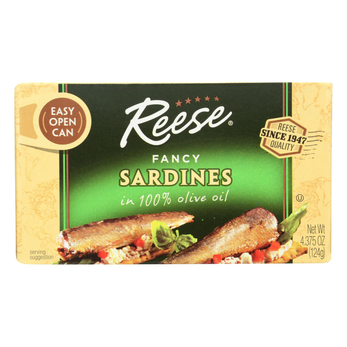 Reese's Fancy Sardines, 4.37 Oz Pack of 10 - Cozy Farm