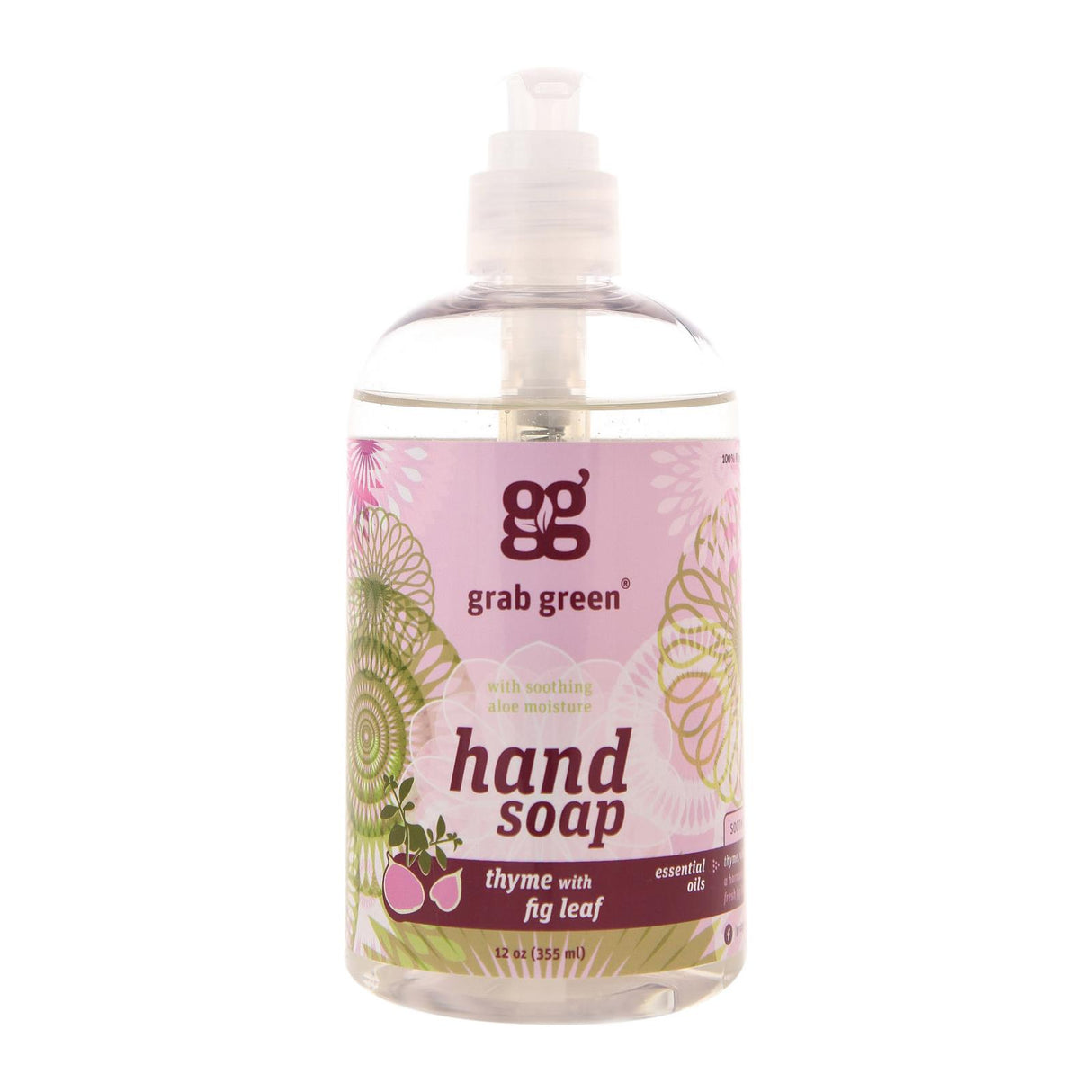 Grab Green Thyme with Fig Hand Soap (Pack of 6 - 12 Fl Oz) - Cozy Farm