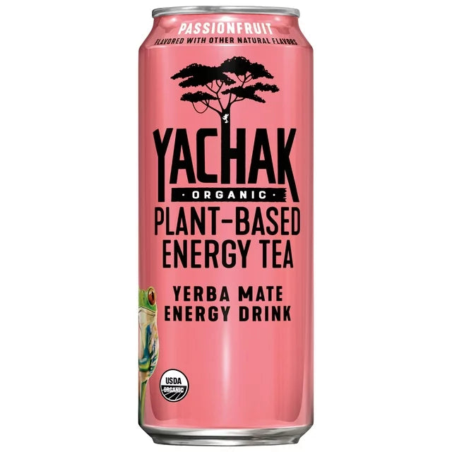 Yachak Passionfruit Yerba Mate, 16 oz Can (12-Pack) - Cozy Farm