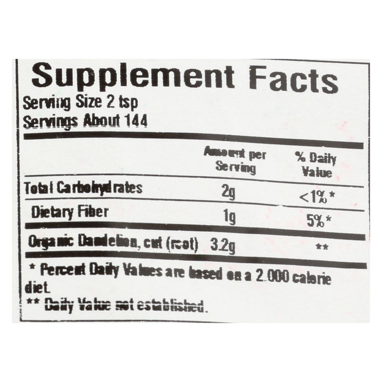 Frontier Herb - Organic Dandelion Root (1 lb. Cut & Sifted) - Cozy Farm