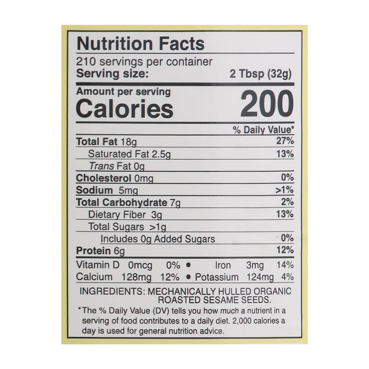 East Wind Premium 15 Lb Roasted Sesame No Salt Tahini - Cozy Farm