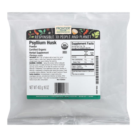 Frontier Herb Organic Psyllium Seed Husk Powder - 1 lb - Cozy Farm 