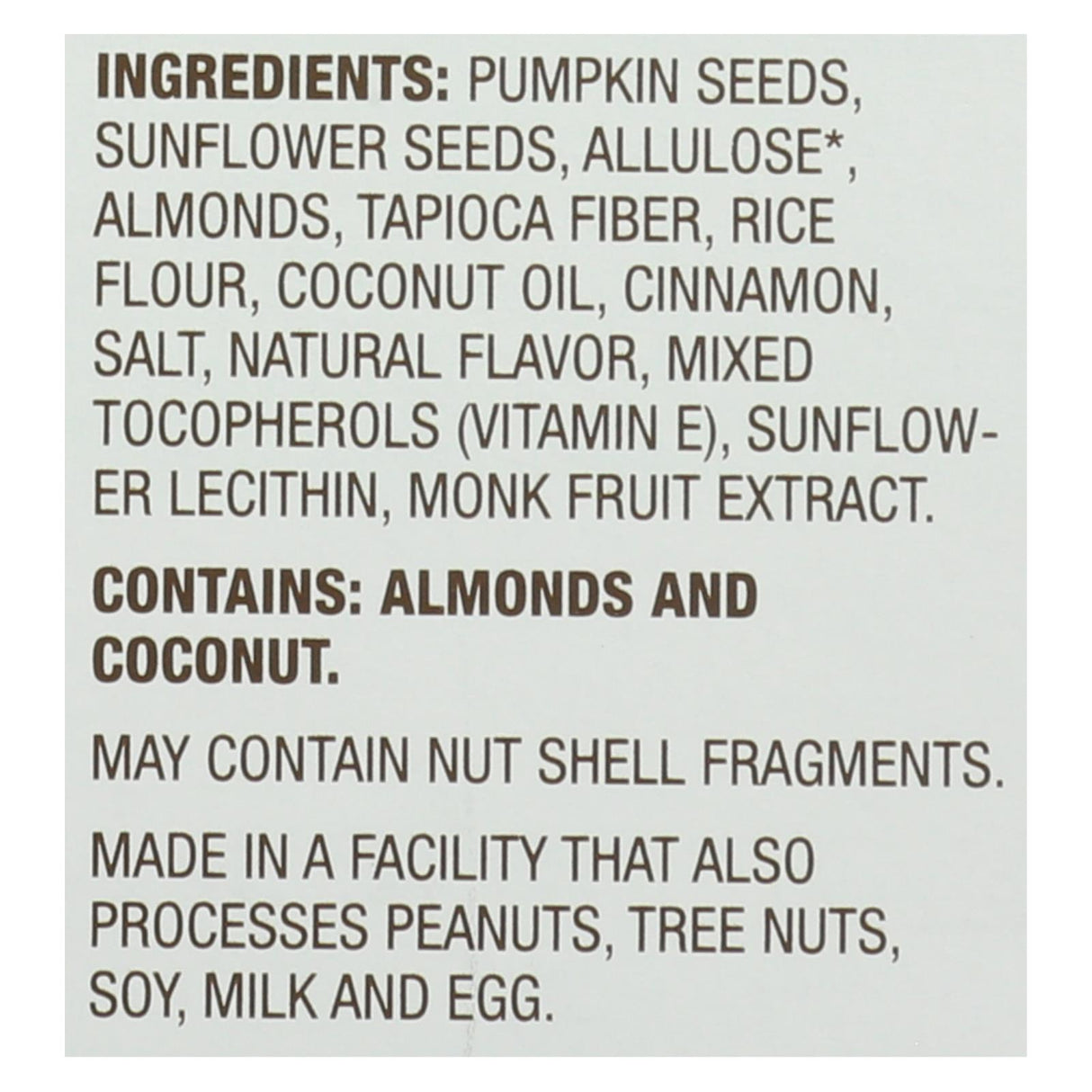 Munk Pack Keto Nut & Seed Pumpkin Seed Cinnamon Almond - 1.23 Oz - Case of 12 - Cozy Farm