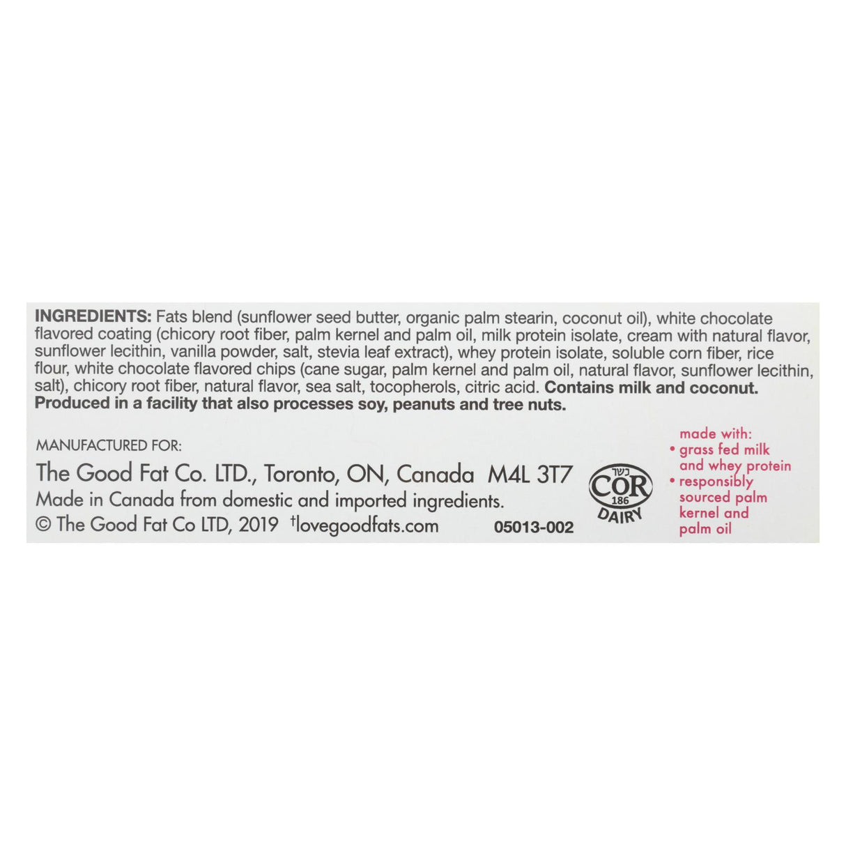 Love Good Fats Lemon Mousse Bars - Case of 12 - 1.38 oz Each - Cozy Farm