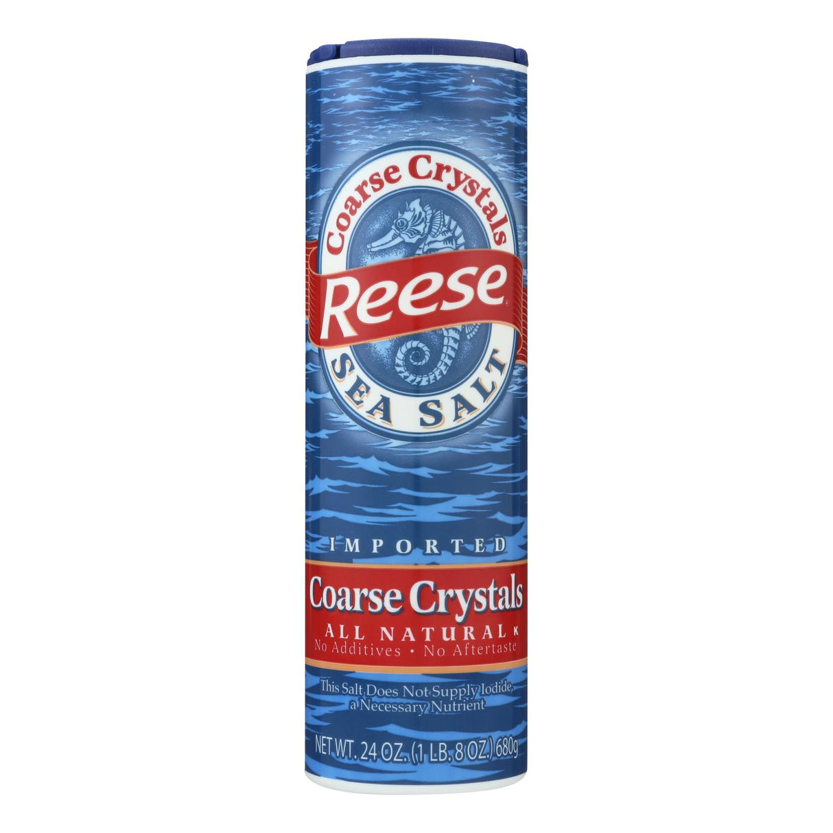 Reese Seasonings Sea Salt, Coarse Crystals, 24 oz, Case of 12 - Cozy Farm