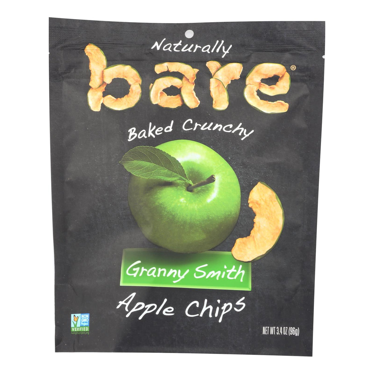 Bare Fruit Apple Chips (Pack of 12) - Granny Smith - 3.4 Oz - Cozy Farm