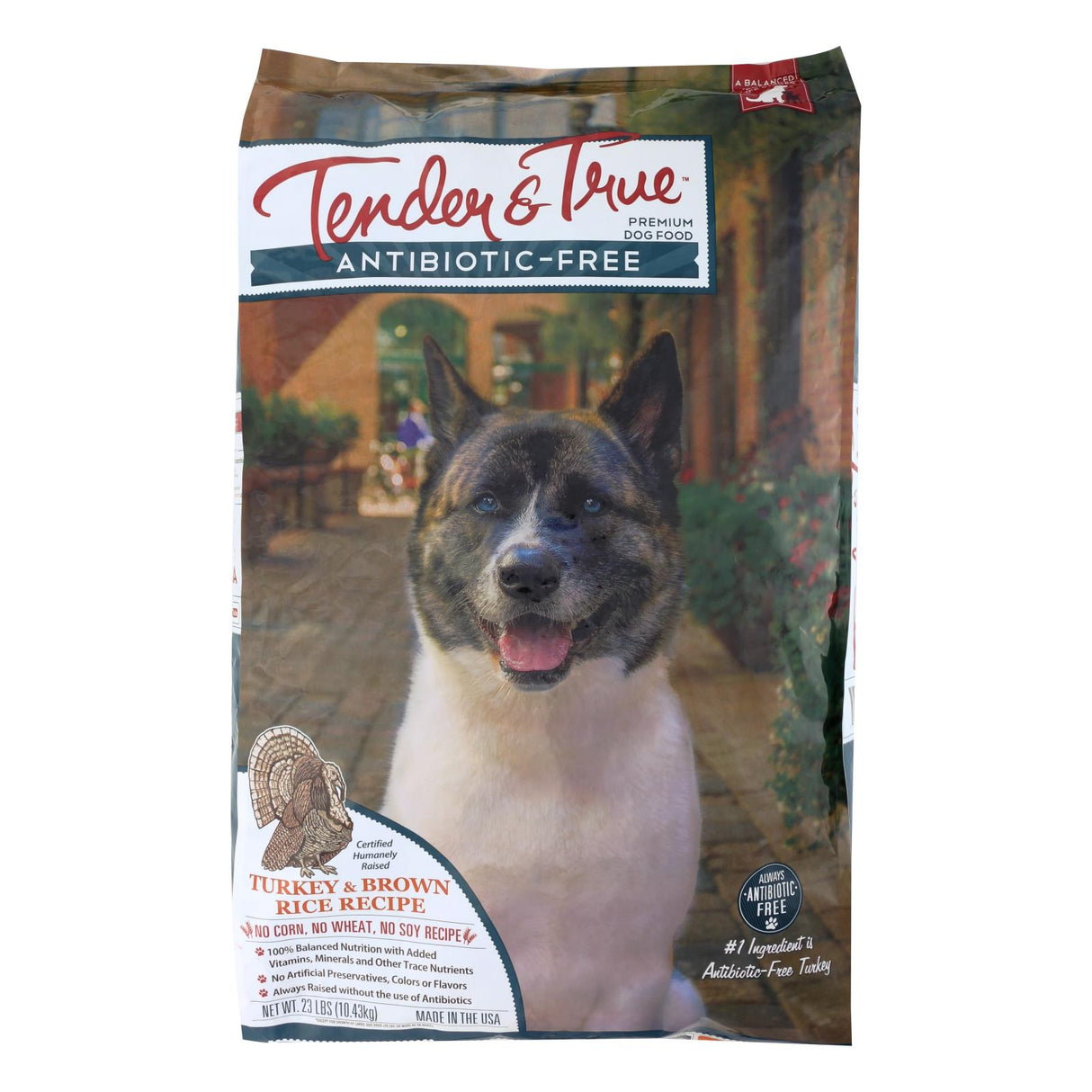 Tender & True Dog Food, Turkey and Brown Rice, 23 lbs - Cozy Farm