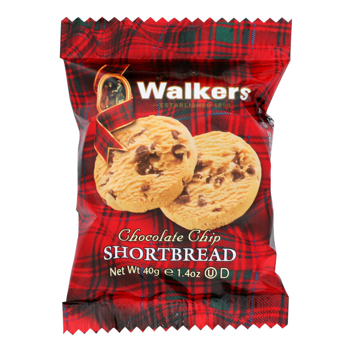 Walkers Shortbread Cookies with 2 Chocolate Chips - 1.4 Oz - Pack of 20 - Cozy Farm