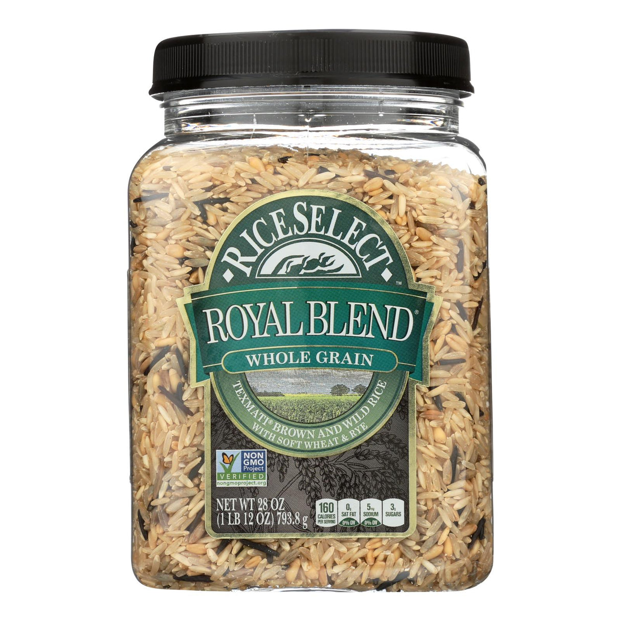 Rice Select Royal Blend Rice: Whole Grain and Brown (28 Oz. x 4) - Cozy Farm