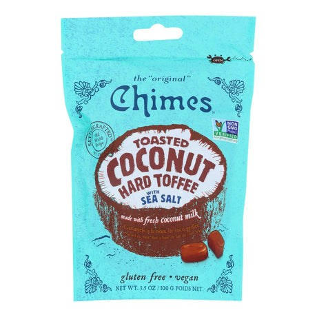 Chimes Toffee Toasted Coconut with Sea Salt - Case of 12 - 3.5 Oz - by Chimes Candies - Cozy Farm 