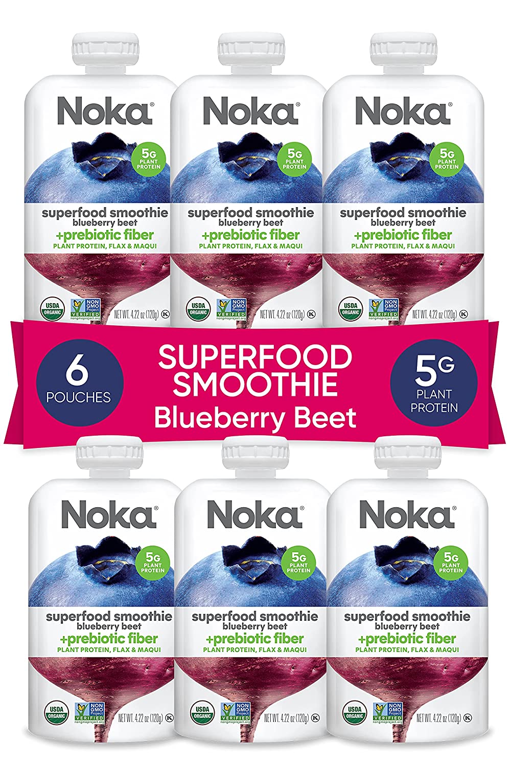 Noka - Sprfd Smthe Bbry Beet - Case Of 6-4 Pack - Cozy Farm