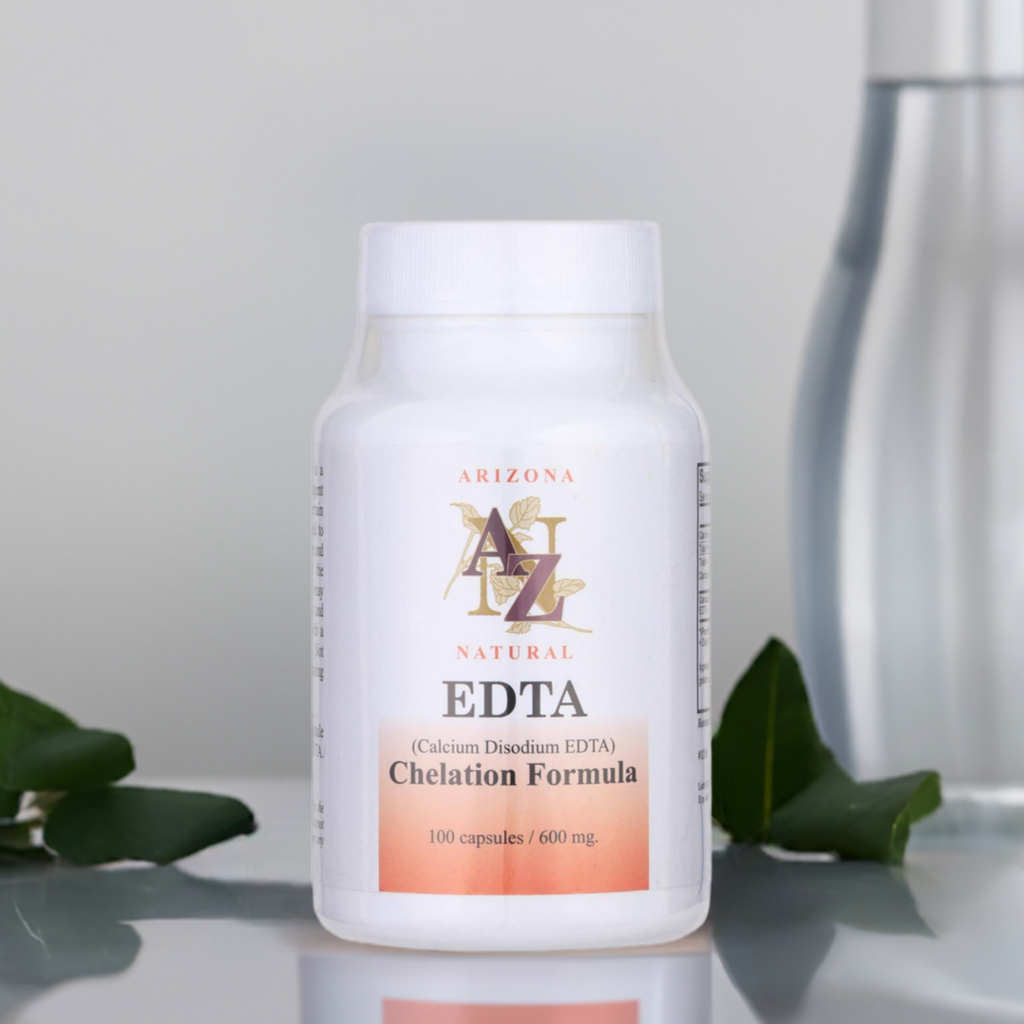 Arizona Natural Resource Calcium Disodium EDTA - 600mg - 100 Capsules - Cozy Farm