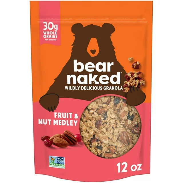 Bear Naked Granola - Fruit and Nutty Medley, 12 Oz., Pack of 6 - Cozy Farm