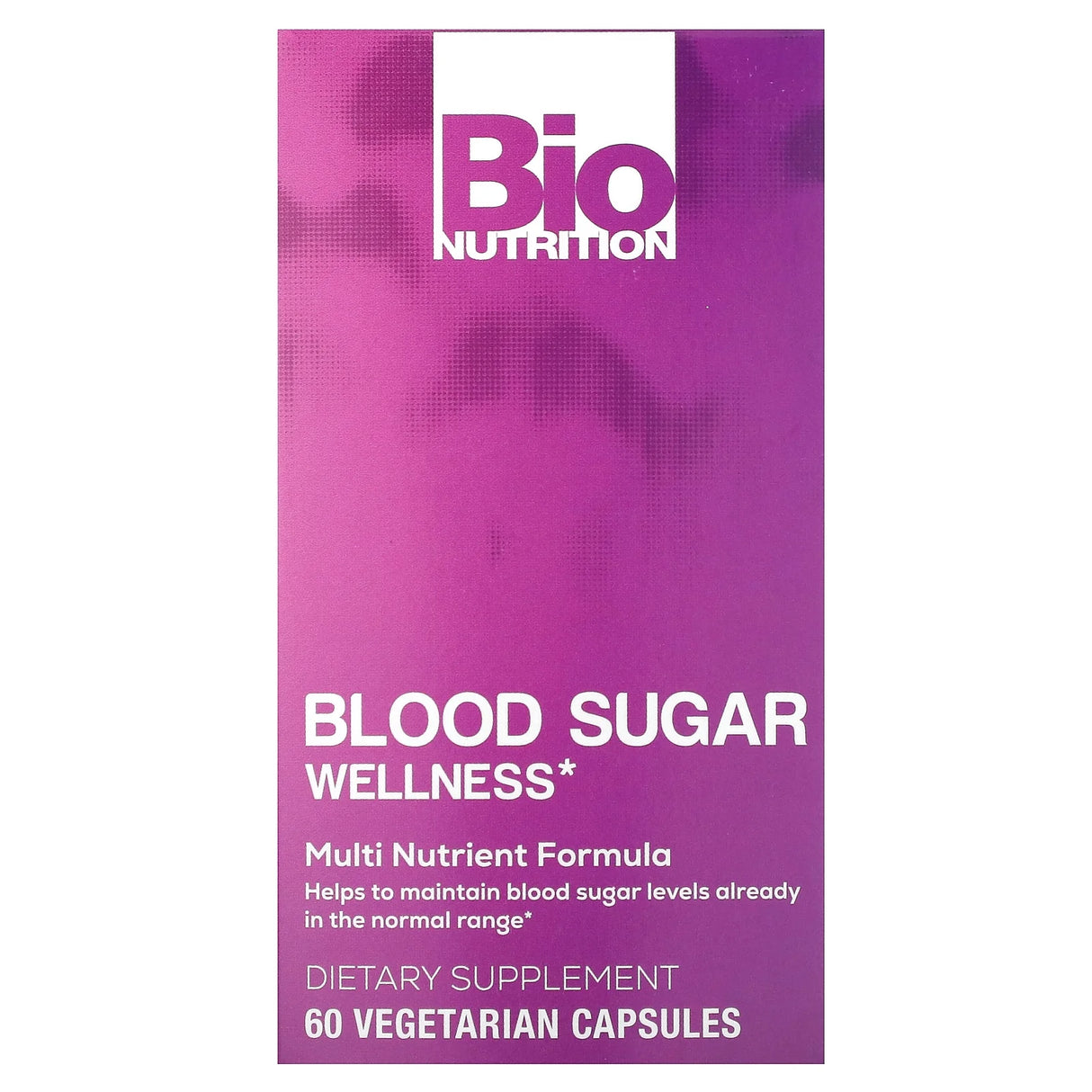 Blood Sugar Wellness Supplement, 60 Vegetarian Capsules by Bio Nutrition