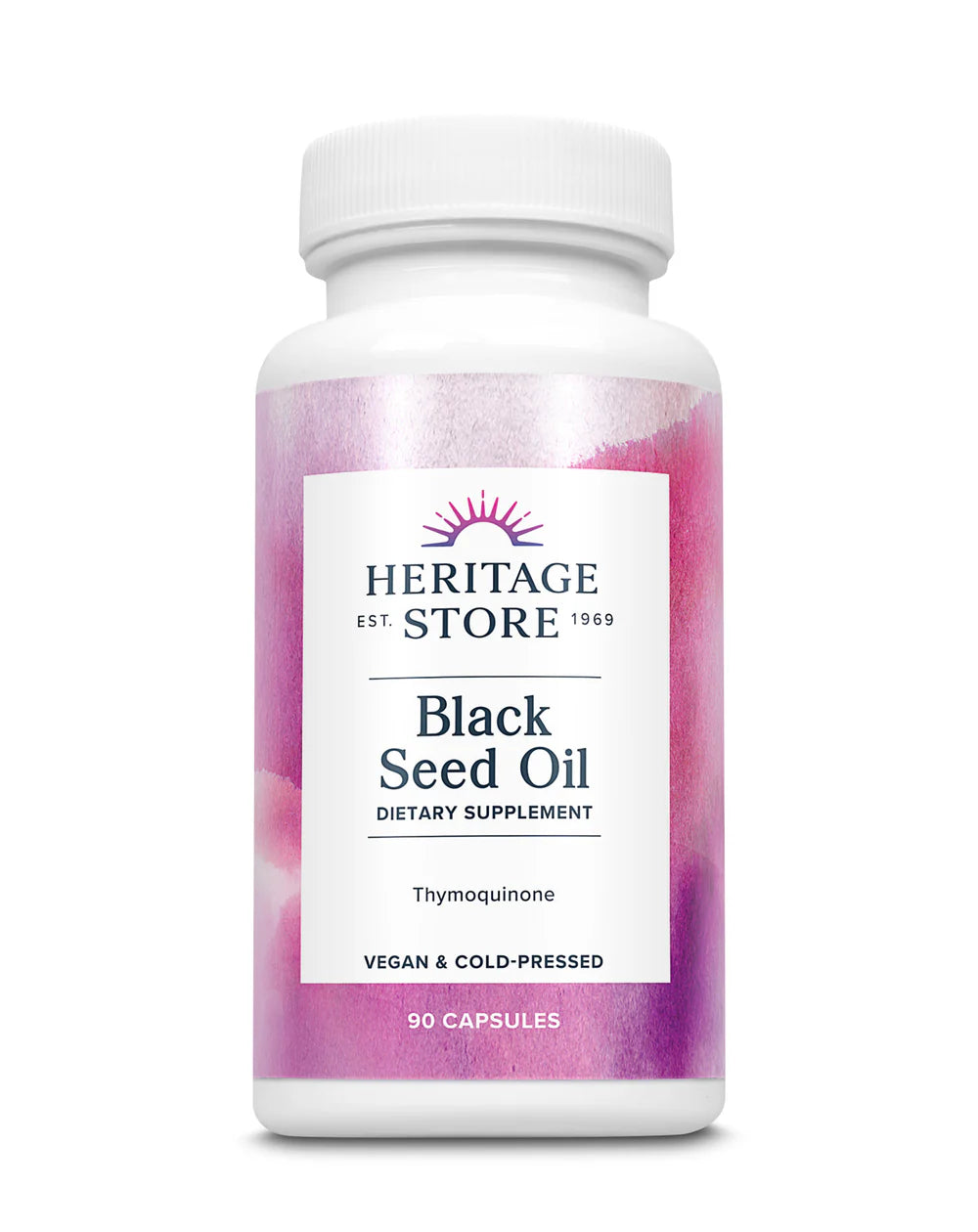Heritage Store Suplemento de aceite de semilla negra, 90 unidades