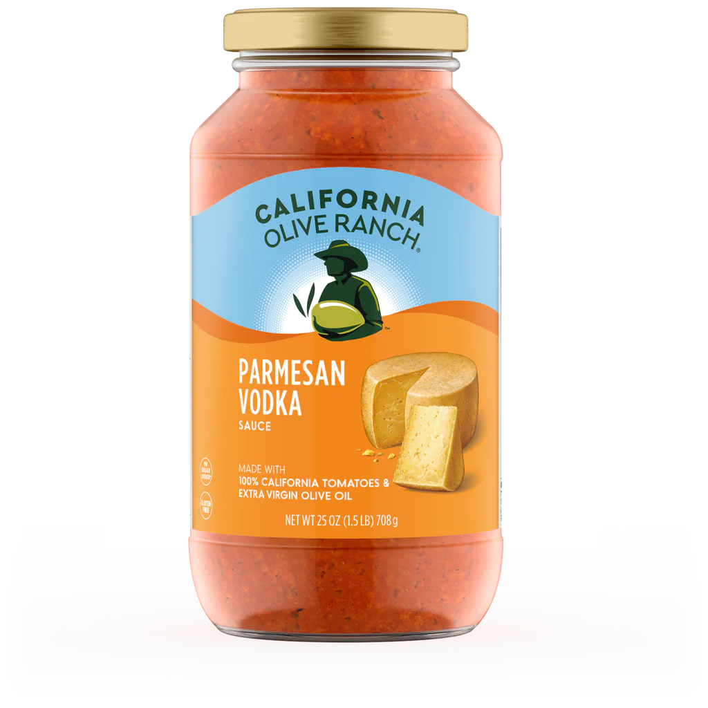 Parmesan Vodka Pasta Sauce by California Olive Ranch - 6 Pack, 25 oz Bottles - Cozy Farm