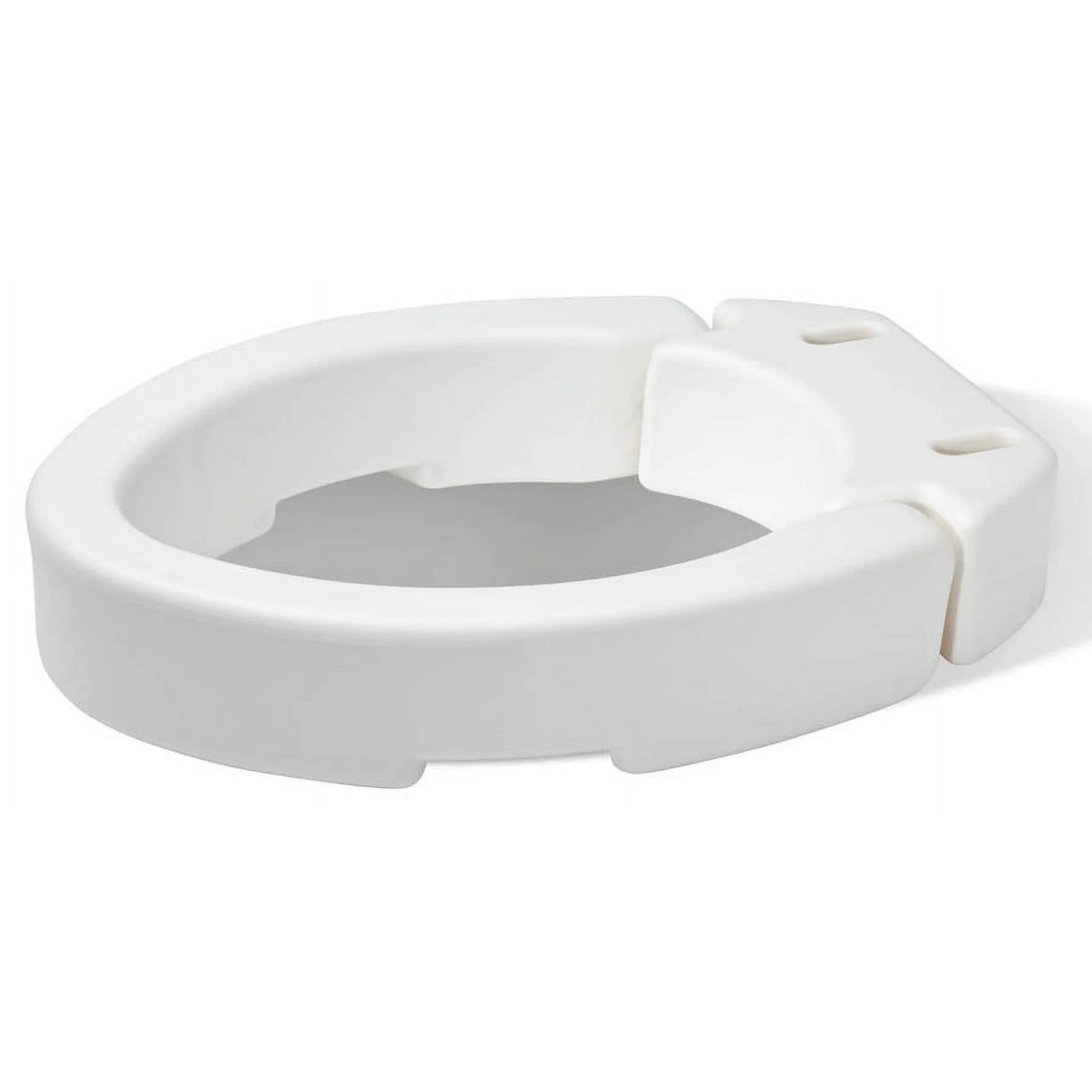Carex Elongated Raised Toilet Seat - Elevated Riser for Standard & Elongated Toilets - 300 lb Capacity