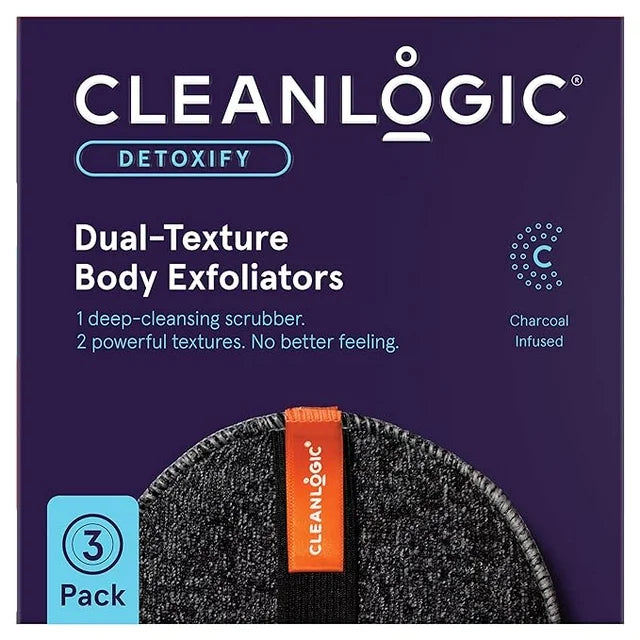 Clean Logic Detox Charcoal Scrubber Body Dual Texture
