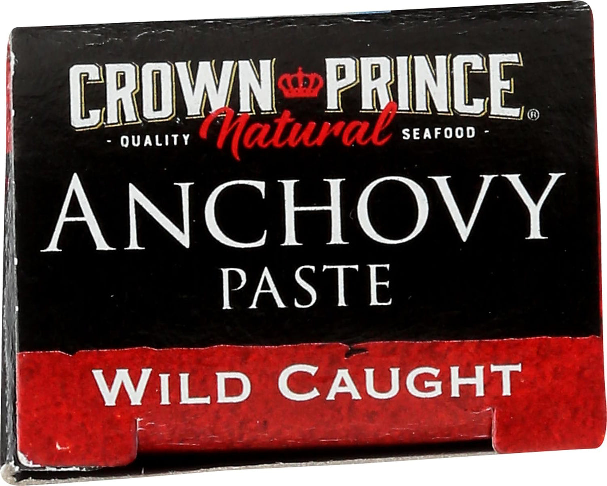 Crown Prince Anchovy Paste packaging with red and black design