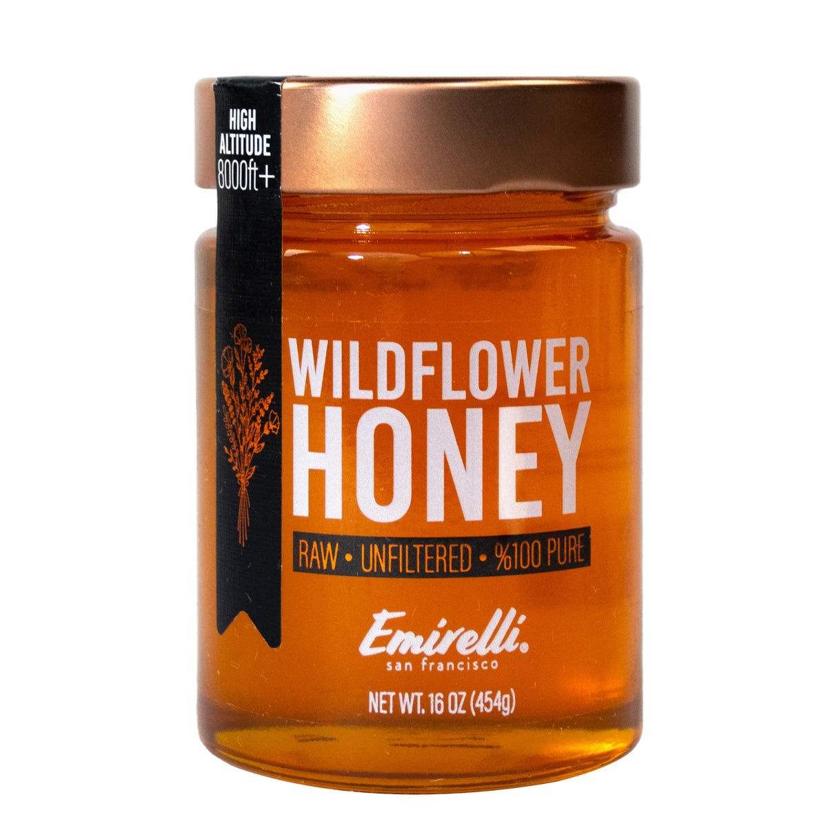 Emirelli - Acacia Honey, 10.6 oz (Pack of 6) - Gluten-Free Sweetener