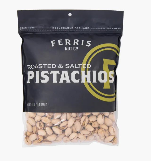 Ferris Nut Co. - Pistachios Regular, 16 oz (Pack of 12) - USA Grown Nuts