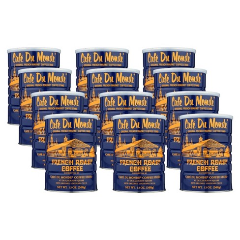 Cafe Du Monde French Roast Coffee: Bold New Orleans Flavor, 100% Arabica, 13 Oz. Cans (Pack of 12) - Cozy Farm