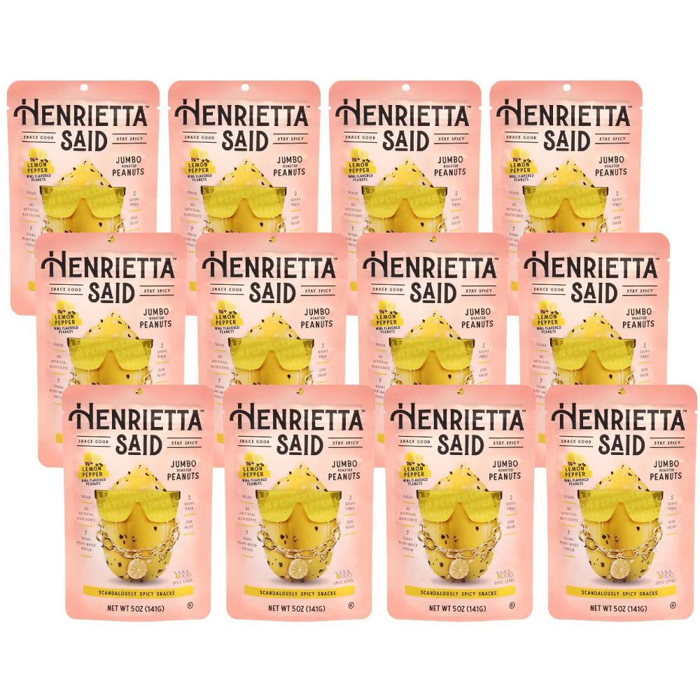 Henrietta Said Peanuts, Lemon Pepper, 5 oz, Case of 12