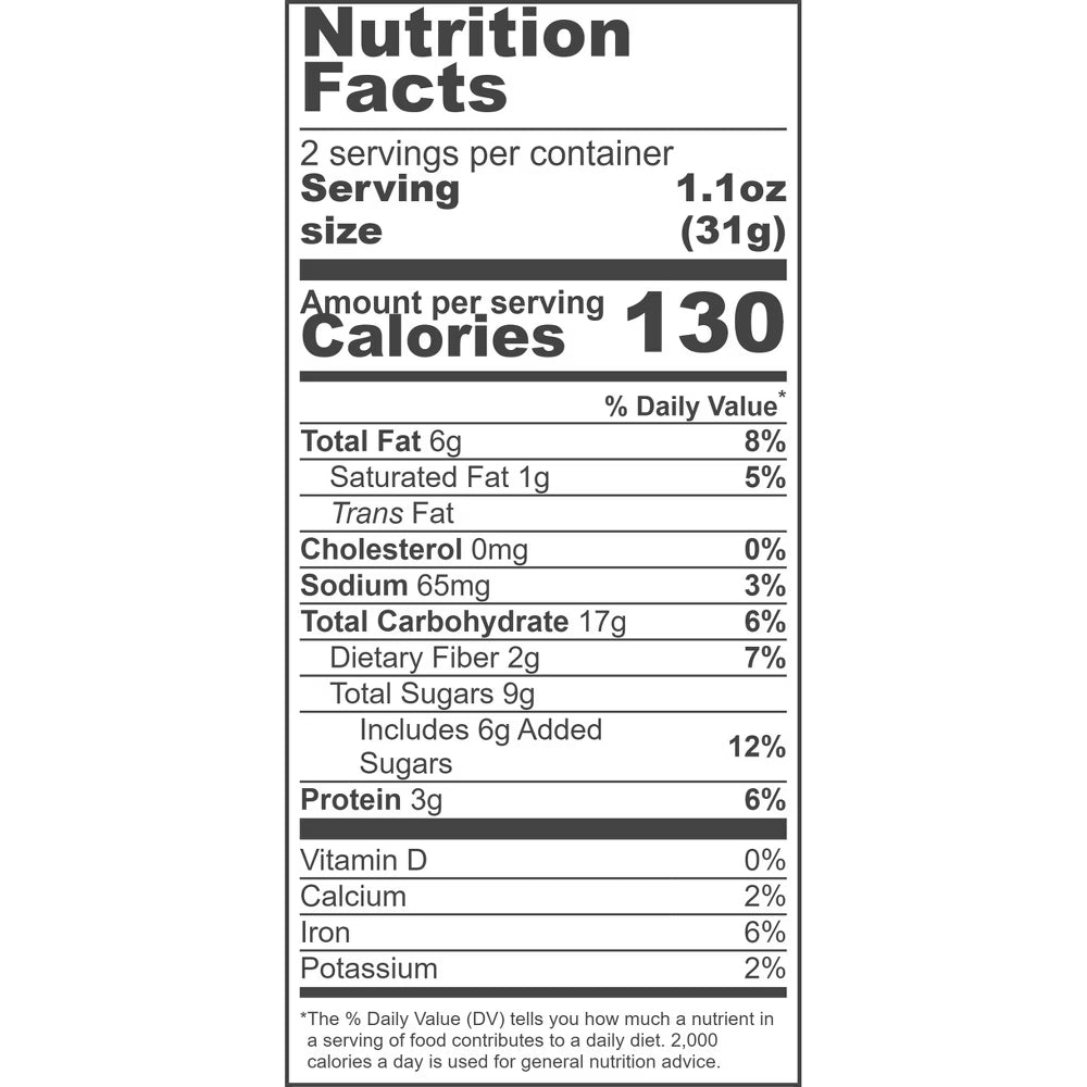Kate's Real Food Bar Grizzly Peanut Butter Dark Chocolate, 2.2 oz, Case of 12