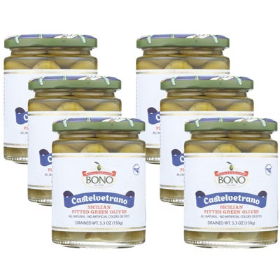Bono Pitted Green Olives, 5.3 Oz (Pack of 6)