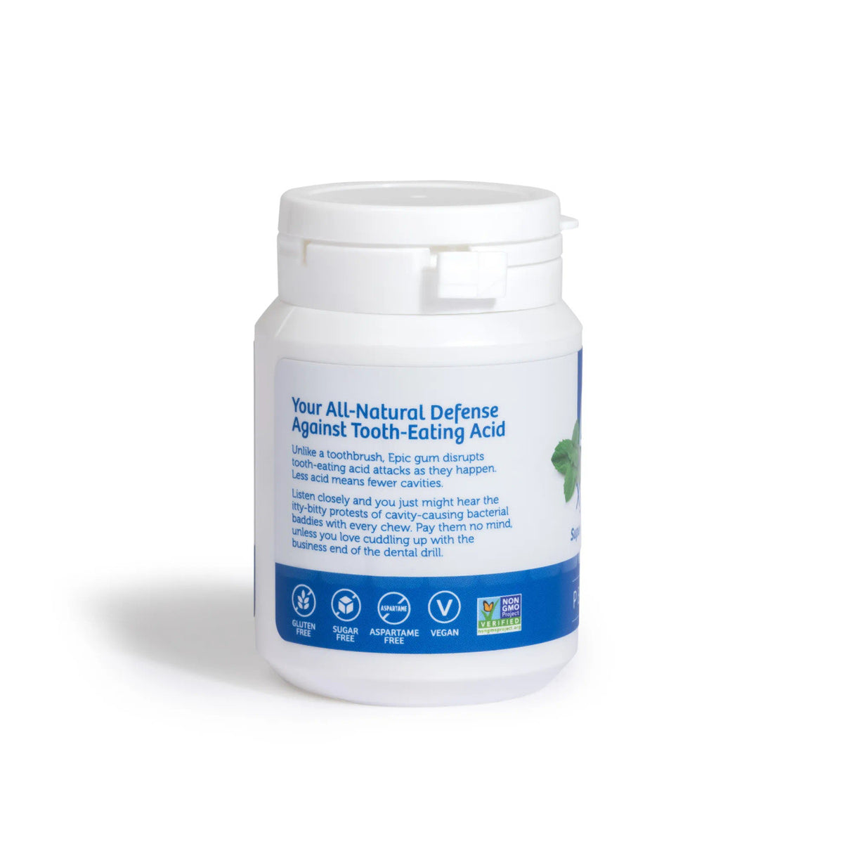 Epic Dental Xylitol Gum - Sugar-Free Peppermint Breath Fresheners (50 ct) - Cozy Farm