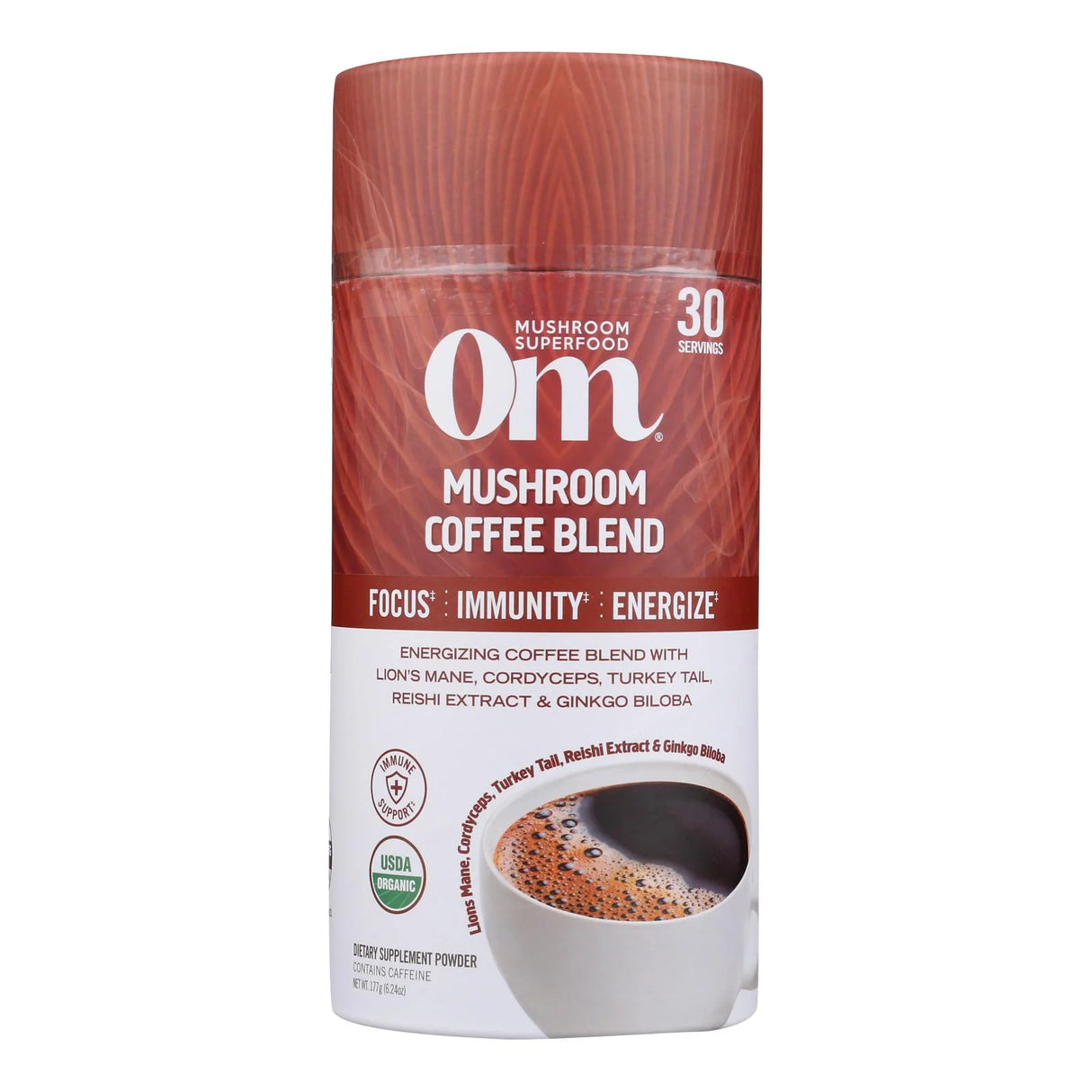 Om Mushroom Coffee Blend - 1 Each - 6.24 Oz - Cozy Farm