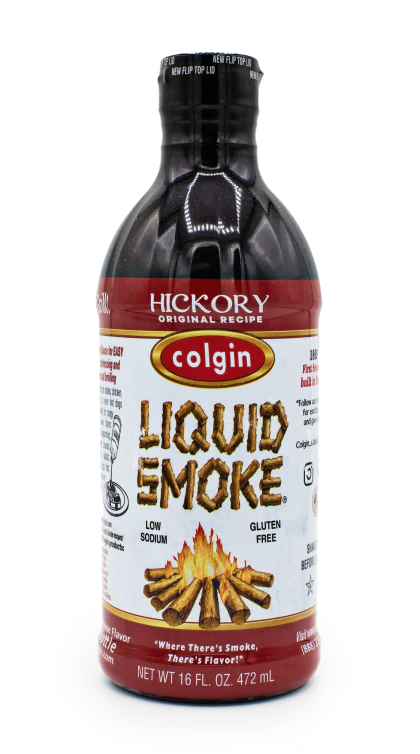 Colgin Liquid Smoke Hickory, Natural Smoky Flavor for Grilling & Roasting, Case of 6, 16 Fl Oz Bottles