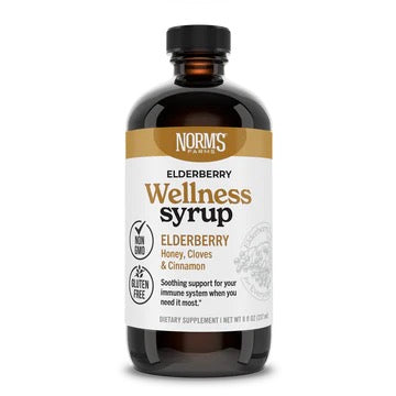 Norms Farms Immune Support Elderberry Syrup, 8 Fl Oz - Cozy Farm