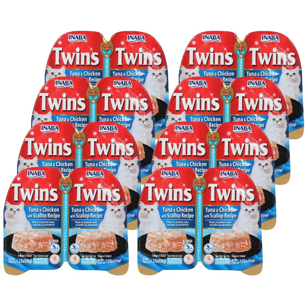 Inaba - Tuna Chicken Scallop Cat Food, 2.46 oz (Case of 8) - Gourmet Wet Treat