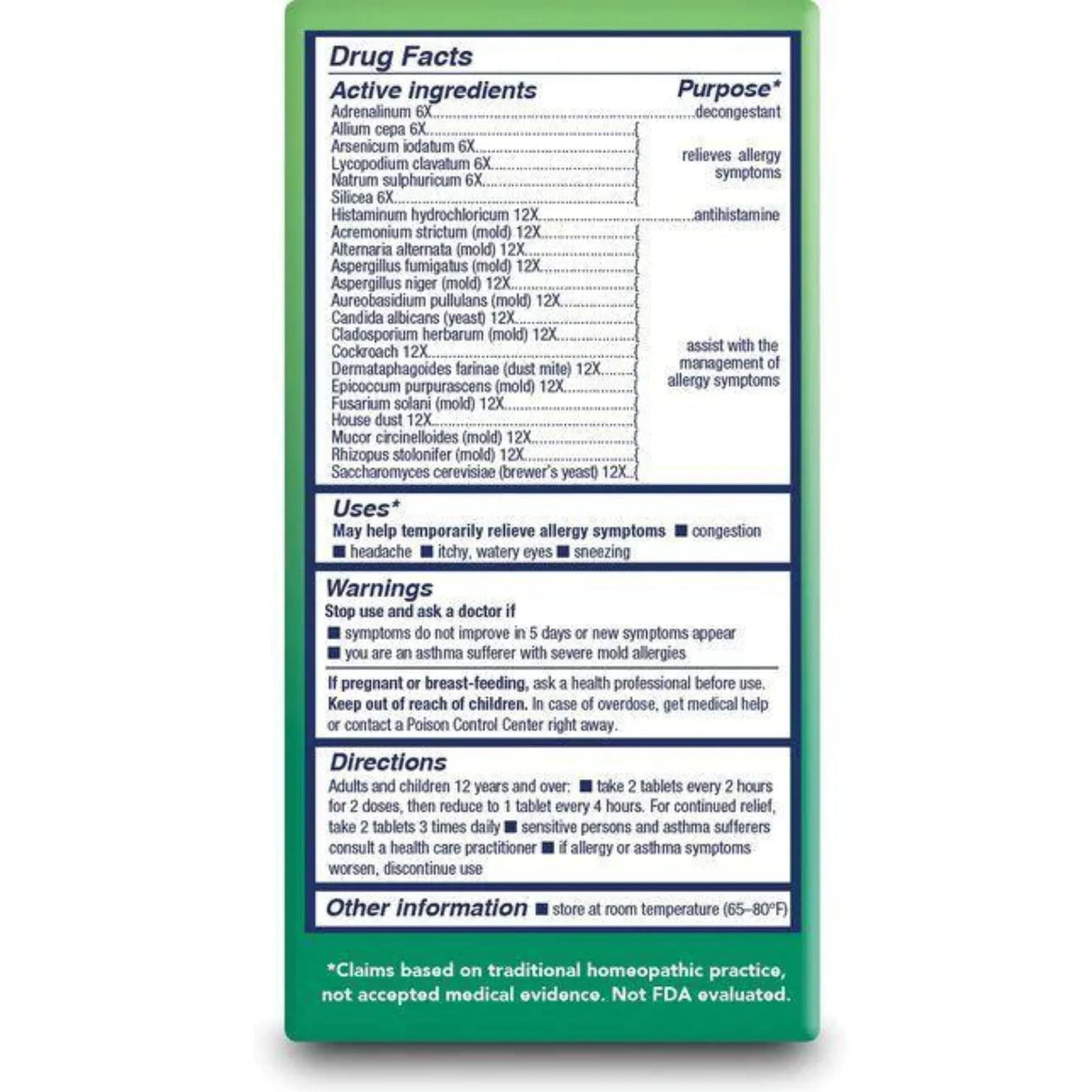 Bio-Allers Allergy Treatment: Relief from Mold, Yeast, and Dust - 1 Fl Oz.