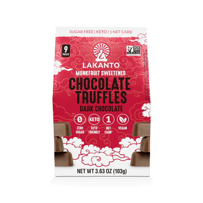 Lakanto Truffles: Keto Dark Chocolate Indulgence | 3.63 Oz (Pack of 10) - Cozy Farm