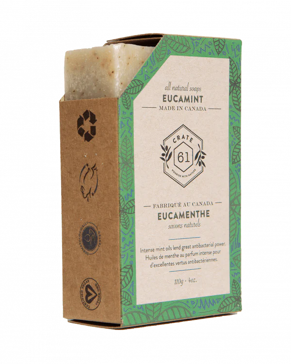 Crate 61 Eucamint Bar Soap (8 Pack, 4 Oz Each) - Cozy Farm
