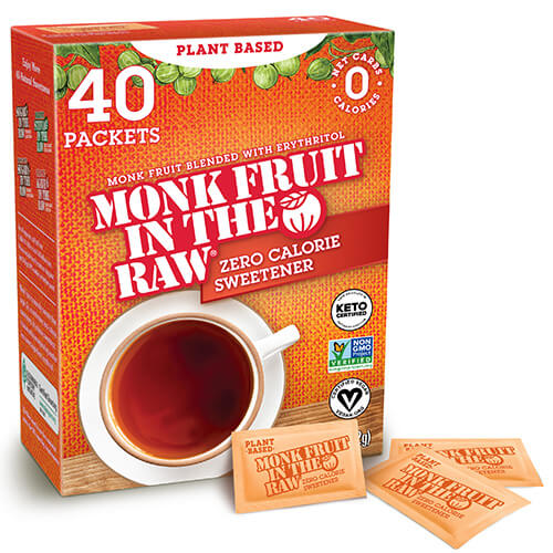 Monk Fruit In The Raw - Sweetener Packets, 40 ct (Pack of 8)