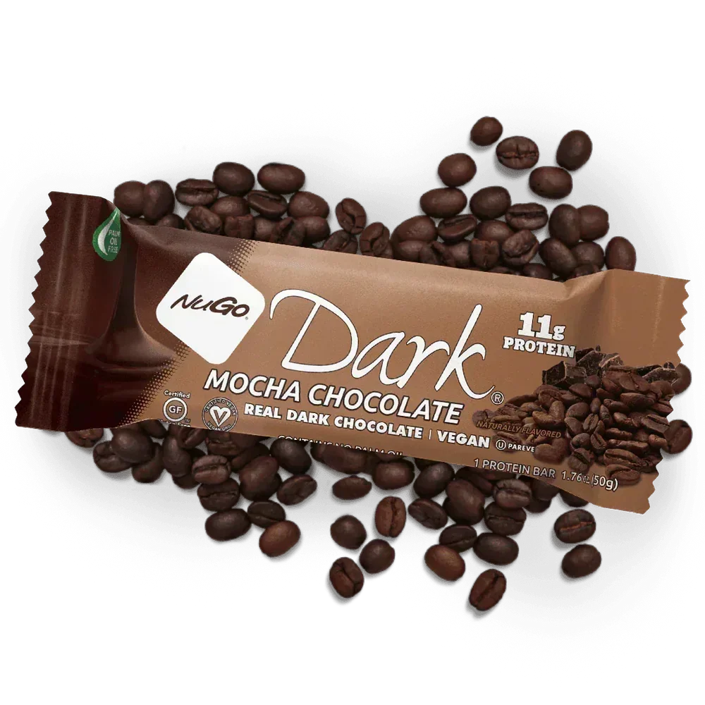 NuGo Dark Mocha Chocolate Protein Bar, 50g, Pack of 12
