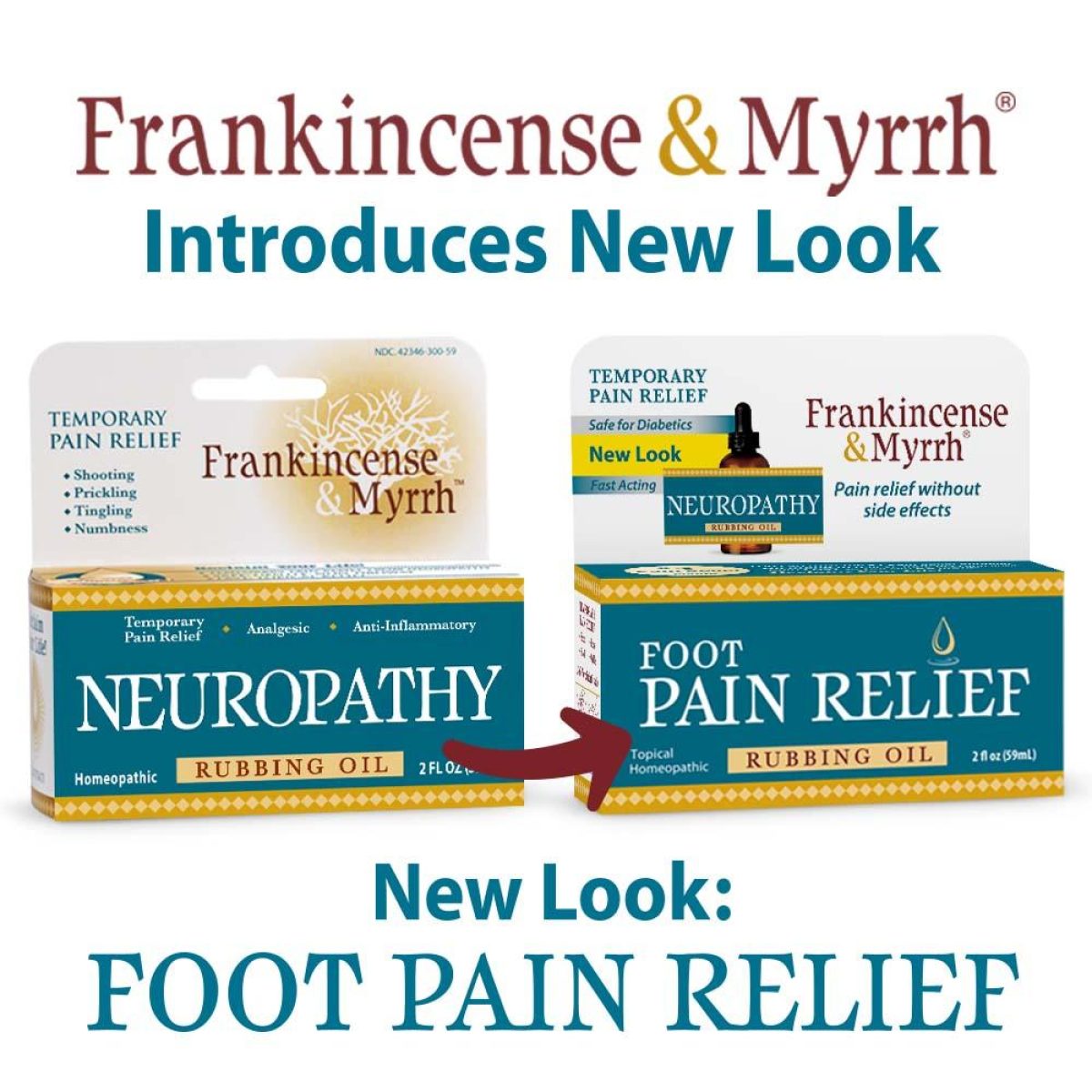 Frankincense and Myrrh Neuropathy Rubbing Oil - Soothing and Relaxing Relief - 2 Fl Oz - Cozy Farm